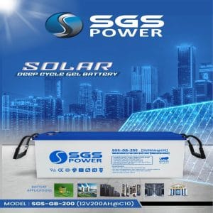 SGS POWER DEEP CYCLE GEL BATTERY 200AH